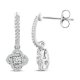 Center of Me Crystal Drop Earrings Titanium steel