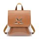 Women's PU Leather Mini Backpack Adjustable Waterproof Buttons Solid Color Geometric School Daily Red Blushing Pink Black Brown